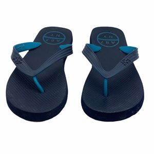 Aeropostale Navy Blue A87/NY Unisex Size 8/9 Beach flip-flops